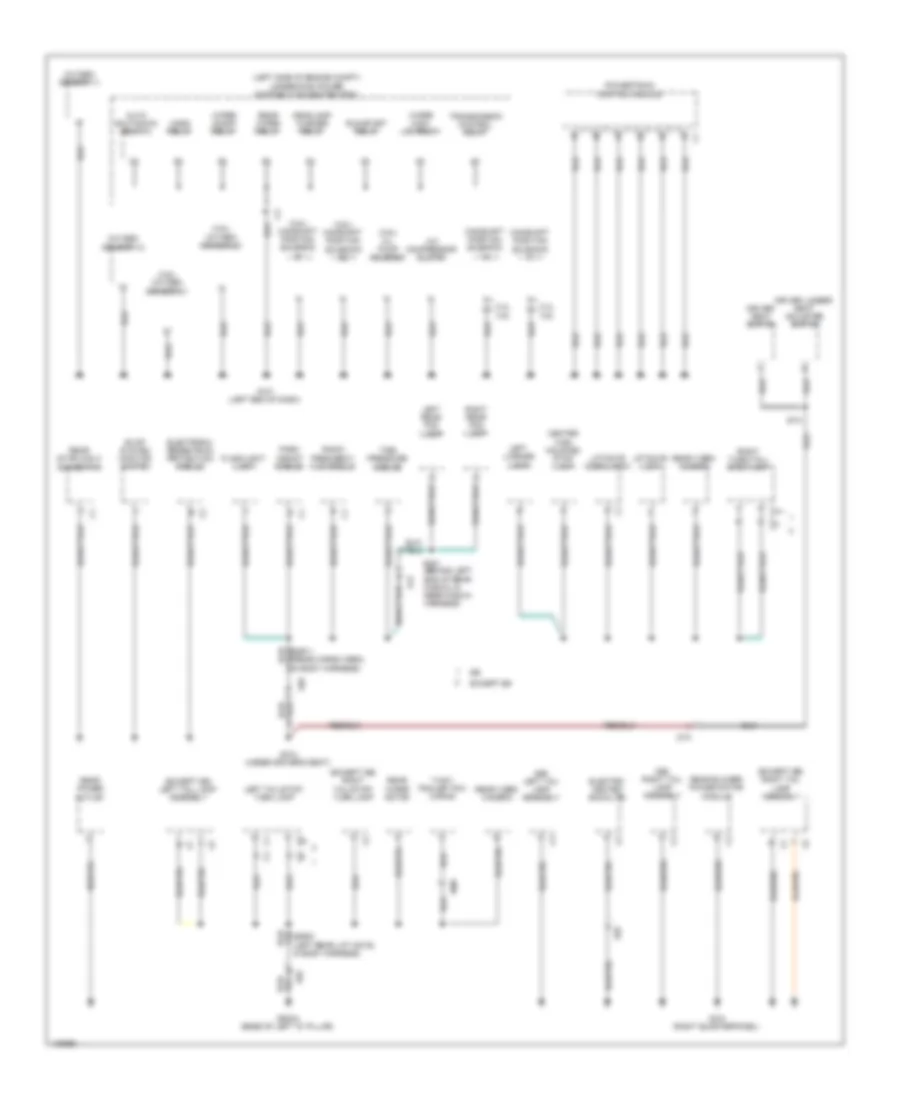 Ground Distribution Wiring Diagram 3 of 3 for Dodge Journey SE 2014