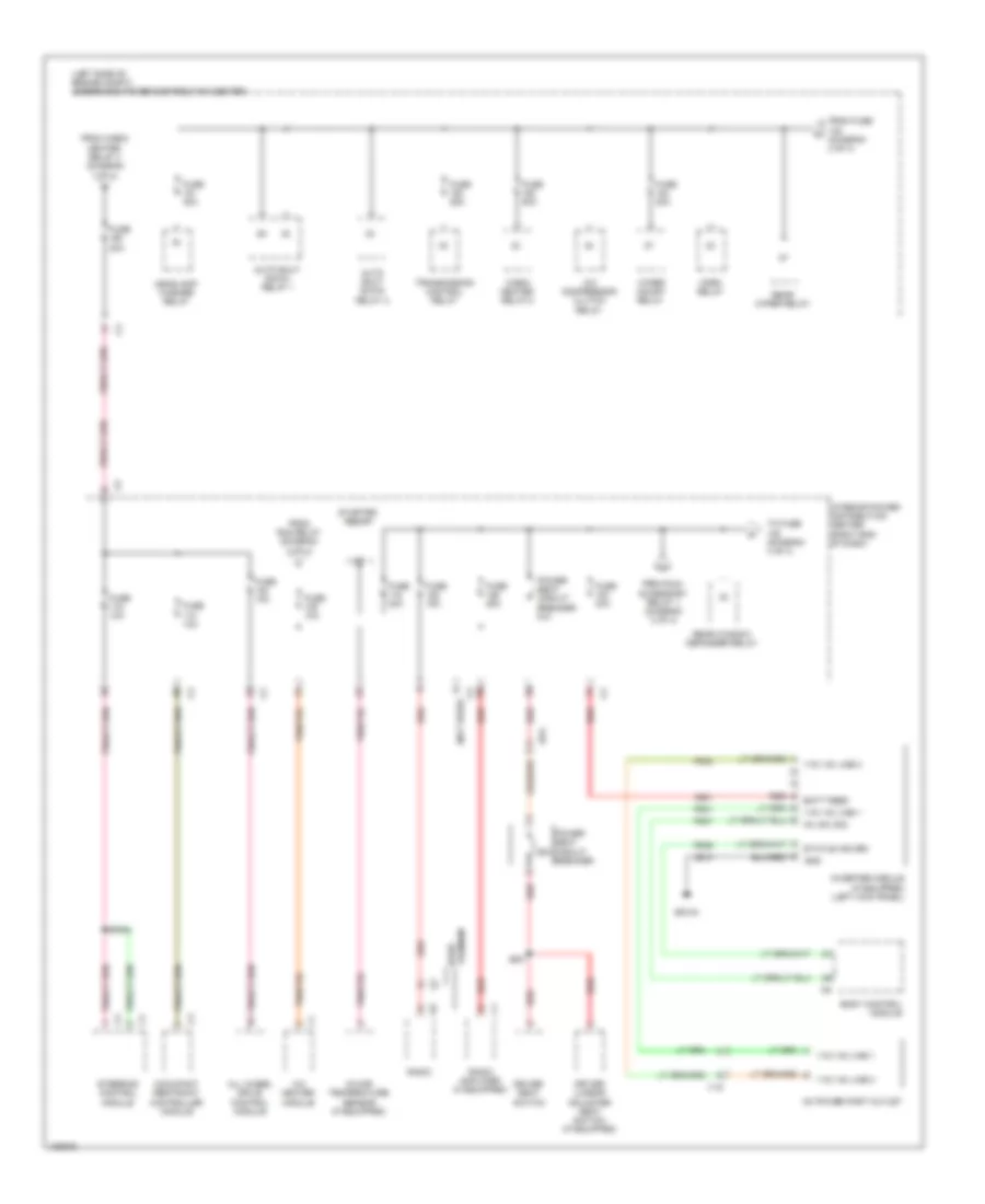 Power Distribution Wiring Diagram 3 of 4 for Dodge Journey SE 2014