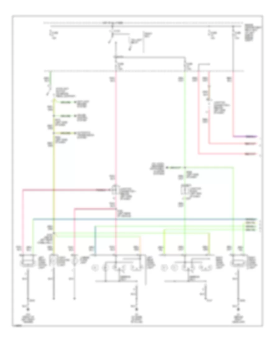 Exterior Lamps Wiring Diagram 1 of 2 for Dodge Stratus SE 2002