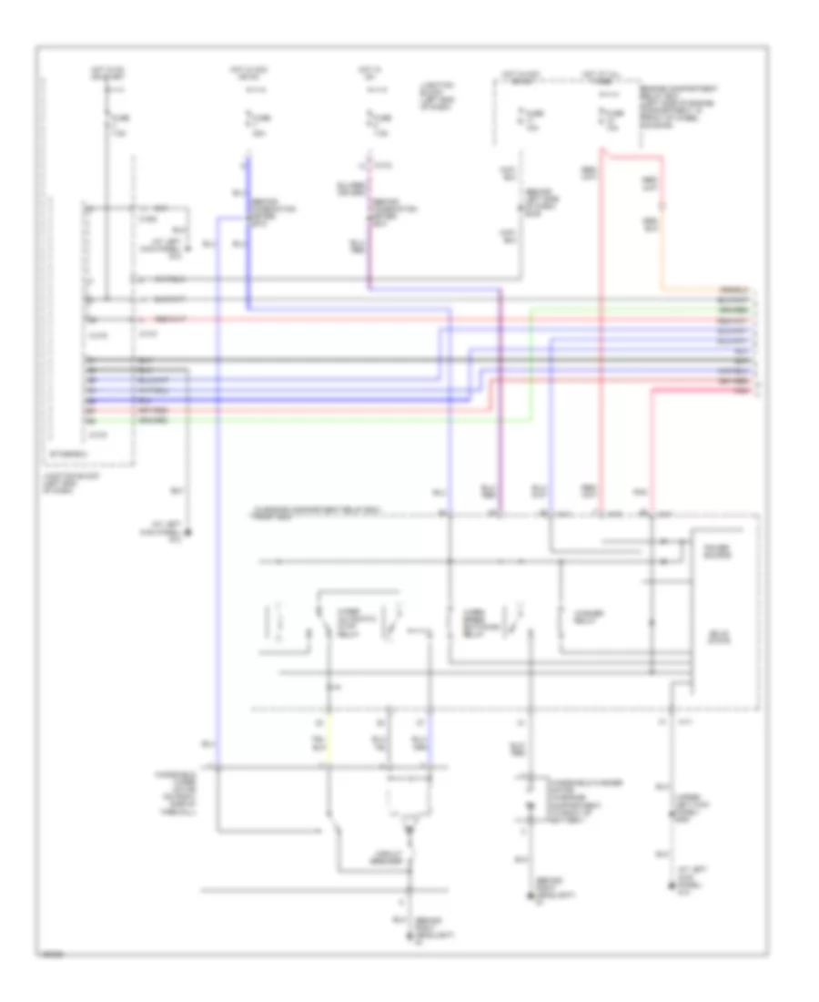 Электросхема стеклоочистителя, дворников и омывателя (1 из 2) для Dodge Stratus SE 2002