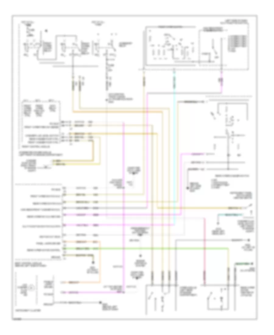 Электросхема стеклоочистителя, дворников и омывателя, Авто A/C для Dodge Grand Caravan SXT 2006