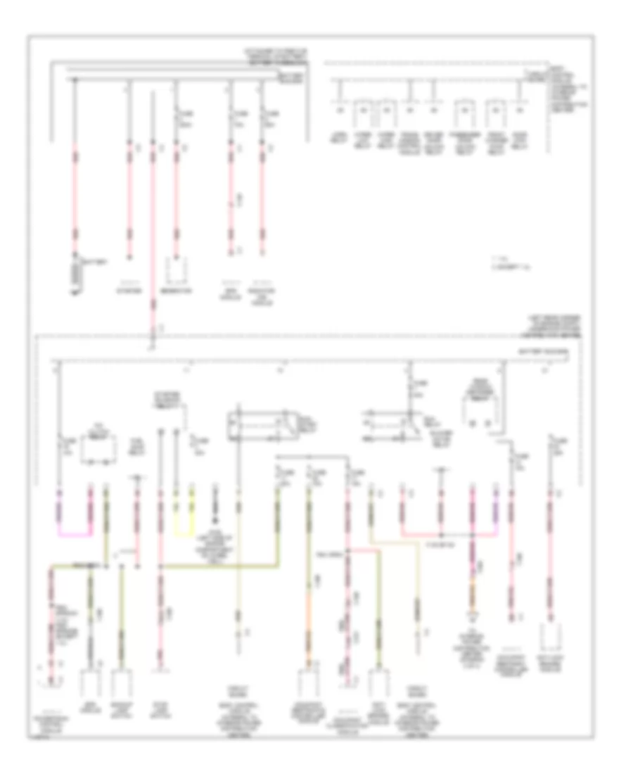 Power Distribution Wiring Diagram 1 of 4 for Dodge Dart Rallye 2013