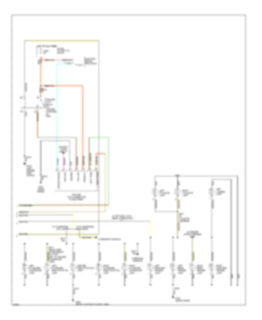 Exterior Lamps Wiring Diagram 2 of 2 for Dodge Cab  Chassis R1997 2500