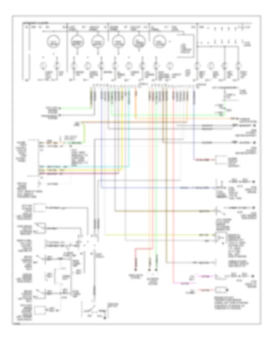 Instrument Cluster Wiring Diagram for Dodge Cab  Chassis R1997 2500