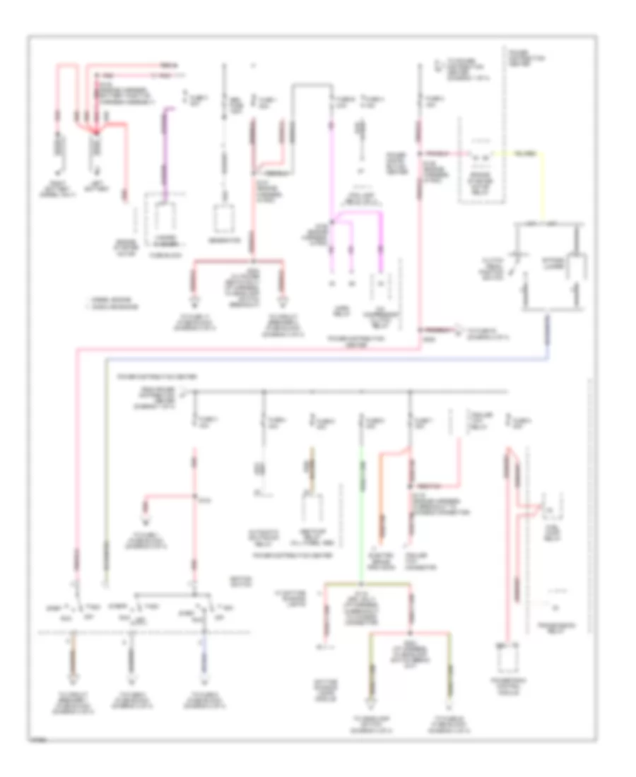 Power Distribution Wiring Diagram 1 of 4 for Dodge Cab  Chassis R1997 2500