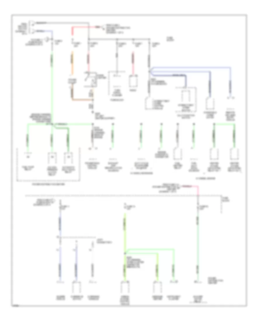 Power Distribution Wiring Diagram (2 of 4) for Dodge Cab  Chassis R2500 1997