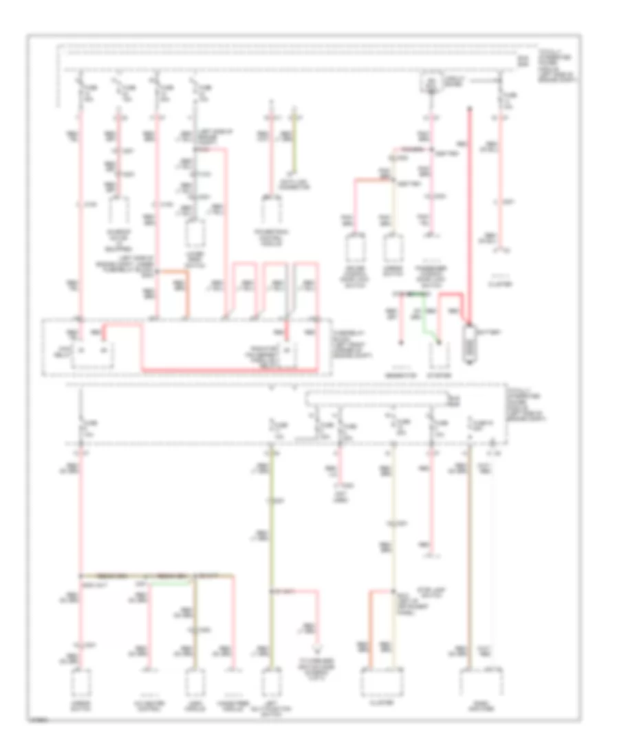 Power Distribution Wiring Diagram 1 of 3 for Dodge Caliber Rush 2011