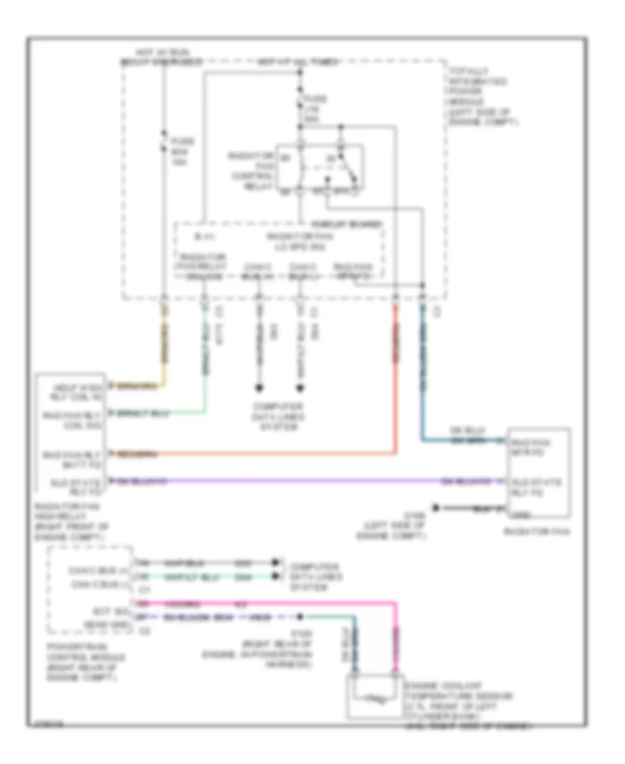 Cooling Fan Wiring Diagram for Dodge Nitro Detonator 2011