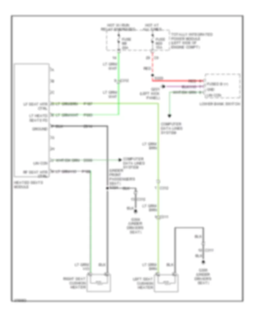 Heated Seats Wiring Diagram for Dodge Nitro Detonator 2011