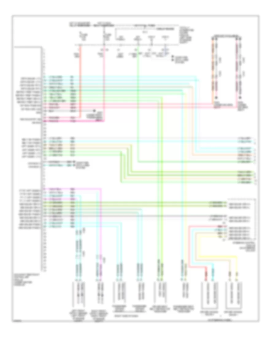 Supplemental Restraints Wiring Diagram 1 of 2 for Dodge Nitro Detonator 2011