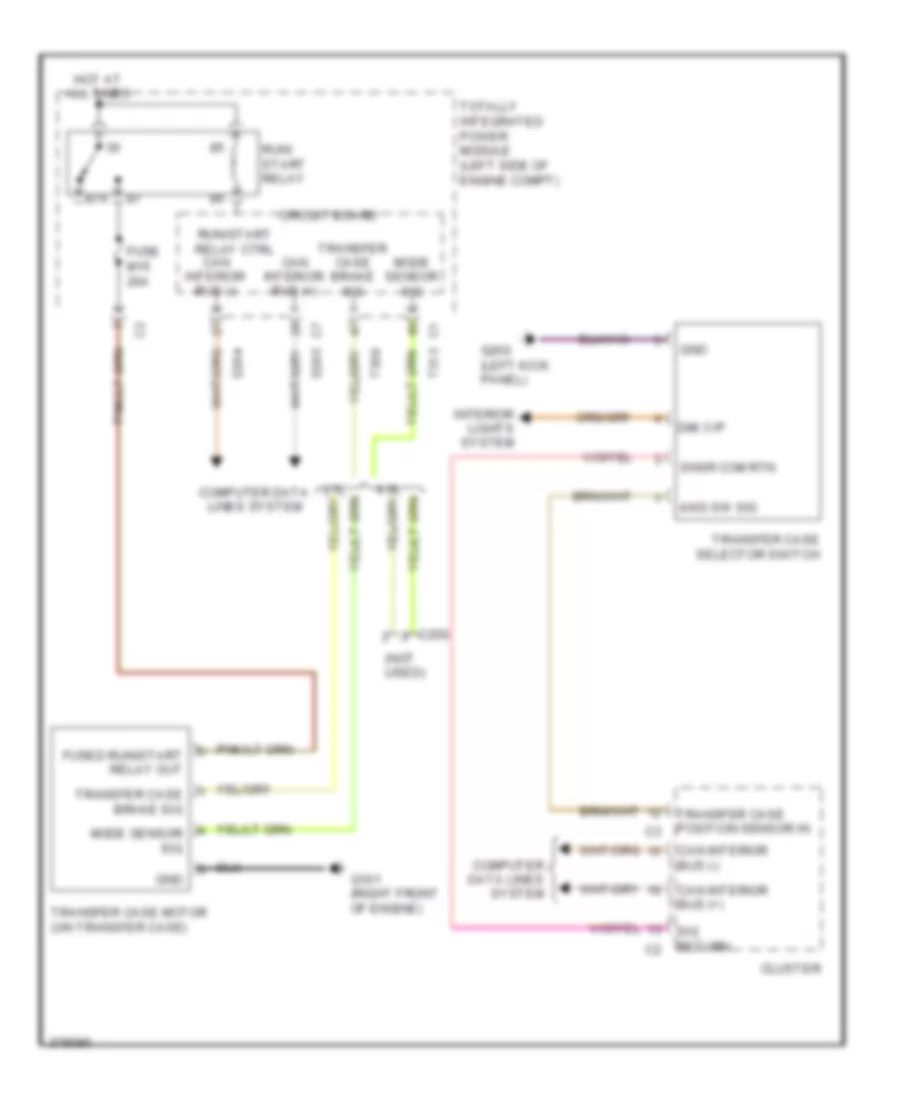4 0L Transfer Case Wiring Diagram for Dodge Nitro Detonator 2011