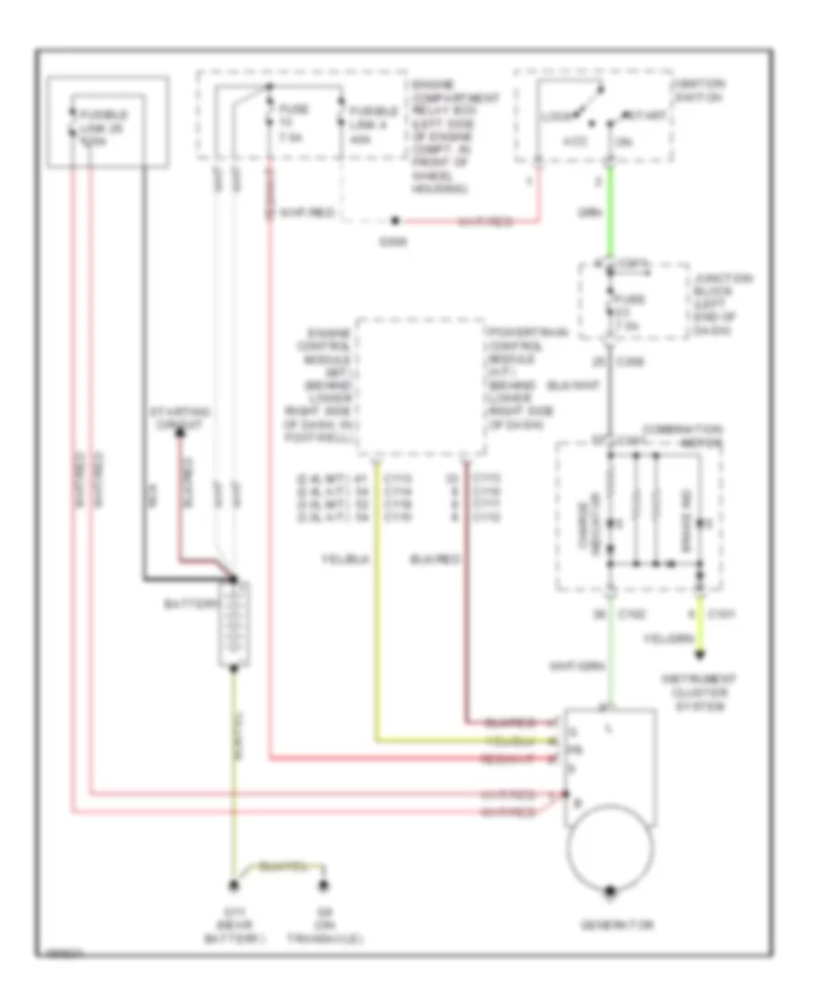 Charging Wiring Diagram for Dodge Stratus R T 2004