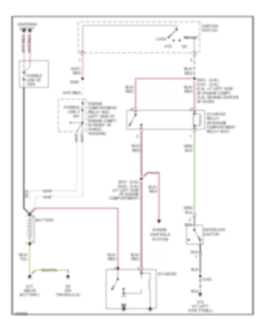 Starting Wiring Diagram, MT for Dodge Stratus RT 2004
