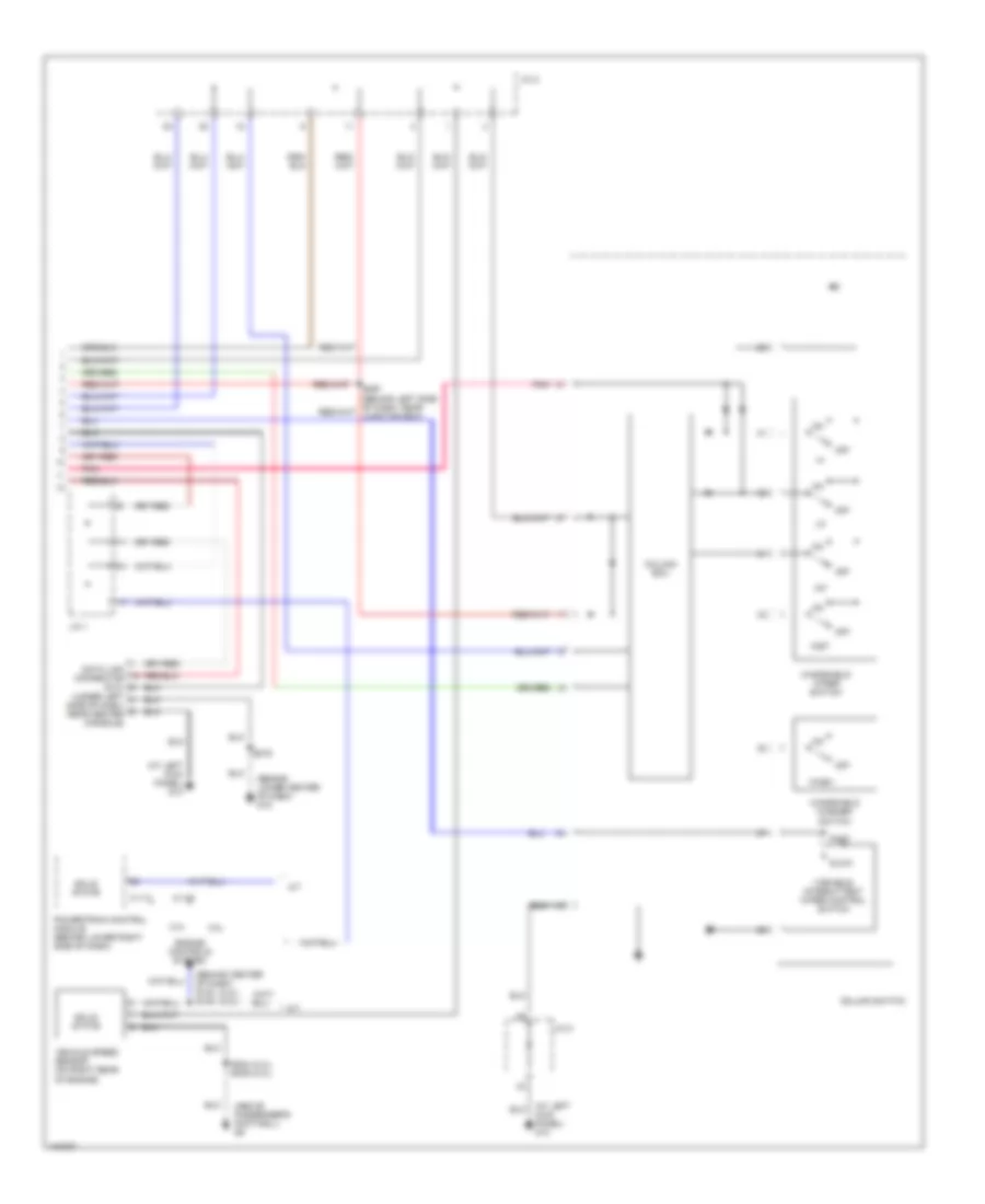 Электросхема стеклоочистителя, дворников и омывателя (2 из 2) для Dodge Stratus R/T 2004