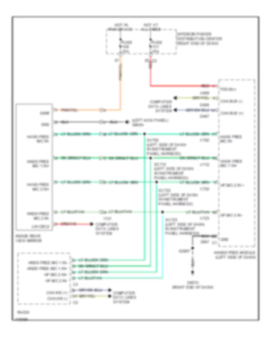 Automatic Day Night Mirror Wiring Diagram for Dodge Journey SXT 2014