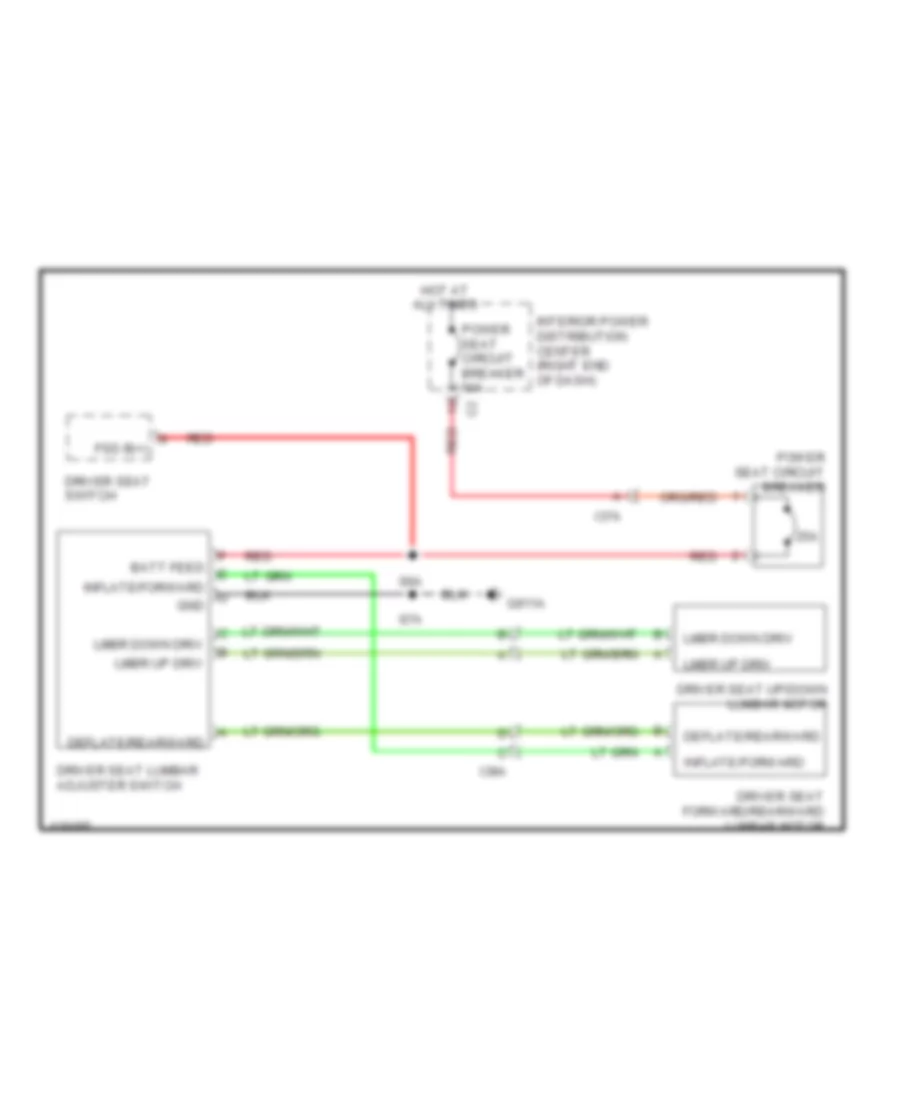 Driver s Lumbar Wiring Diagram for Dodge Journey SXT 2014