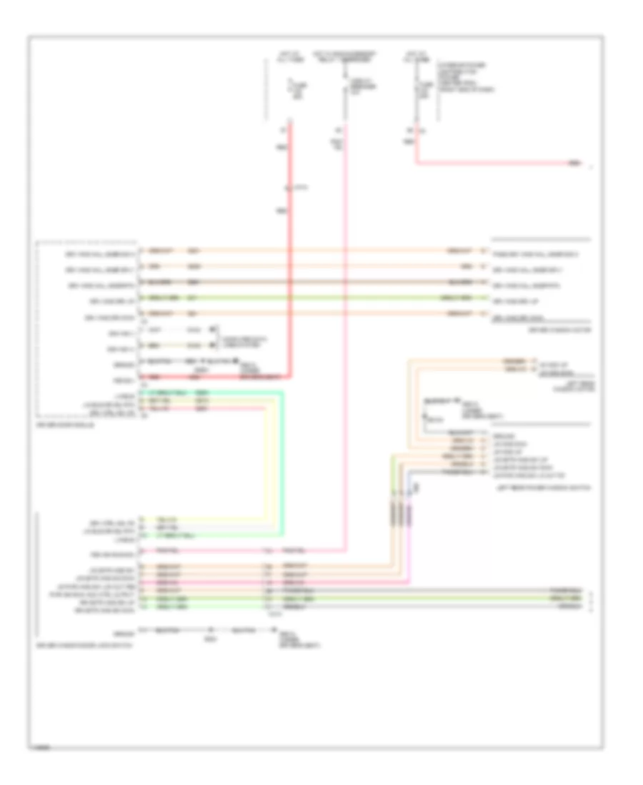Power Windows Wiring Diagram 1 of 2 for Dodge Journey SXT 2014