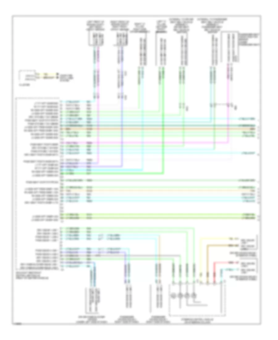 Supplemental Restraints Wiring Diagram 1 of 3 for Dodge Journey SXT 2014
