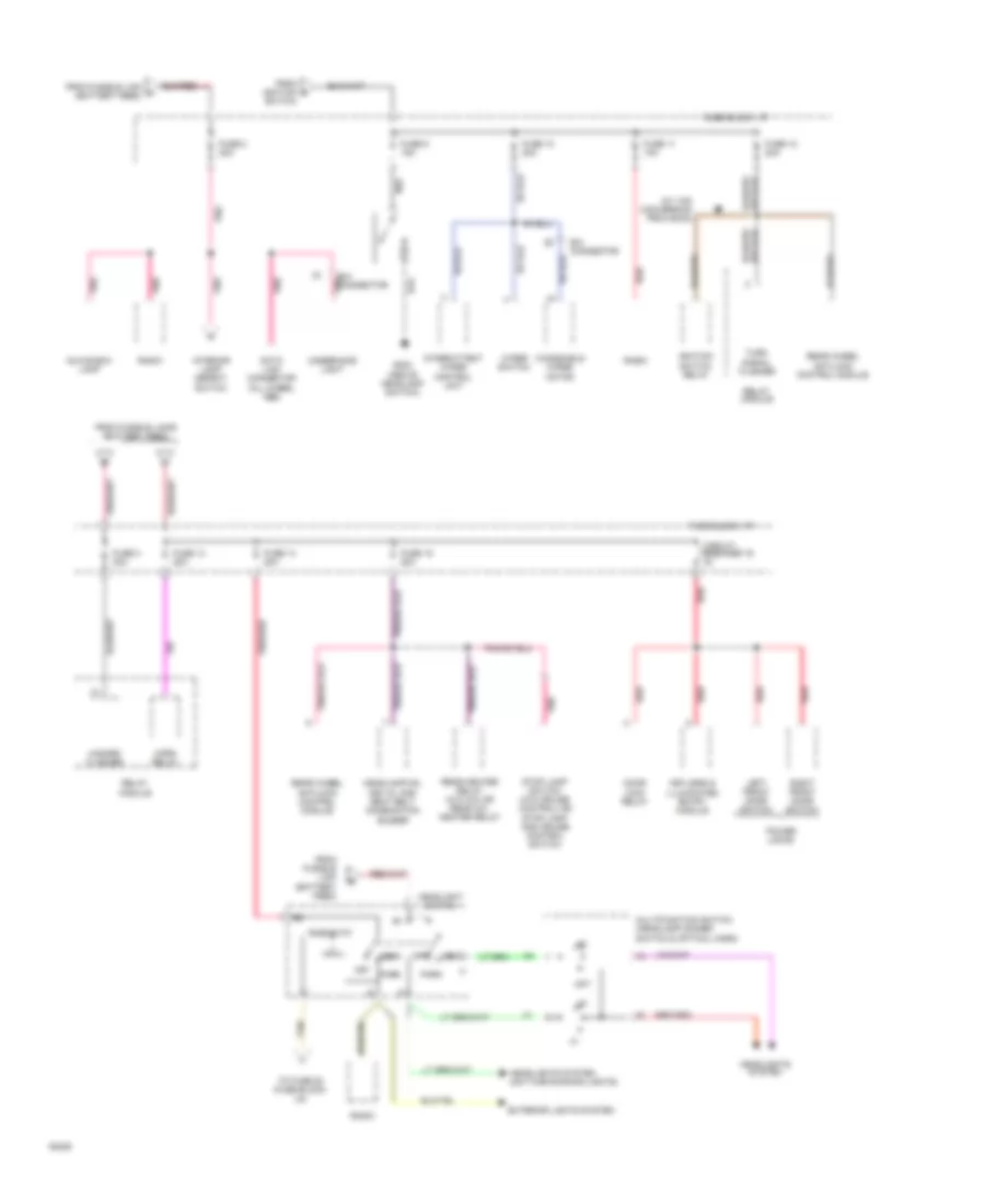 Power Distribution Wiring Diagram 2 of 3 for Dodge Ram Wagon B150 1994