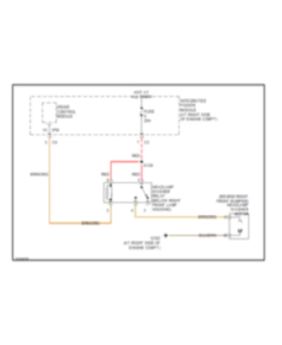 схема шайбы фары для Dodge Magnum R/T 2006