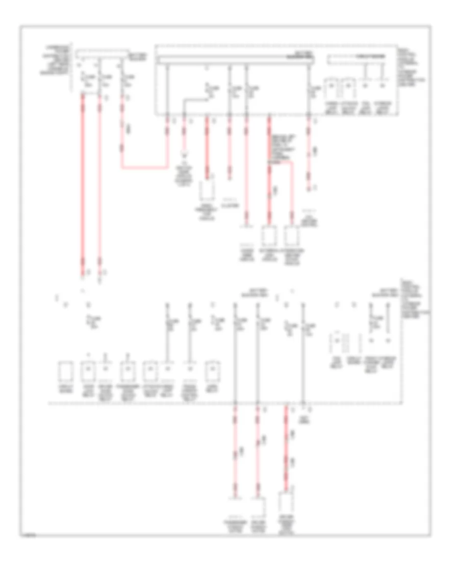Power Distribution Wiring Diagram (4 of 4) for Dodge Dart SE 2013