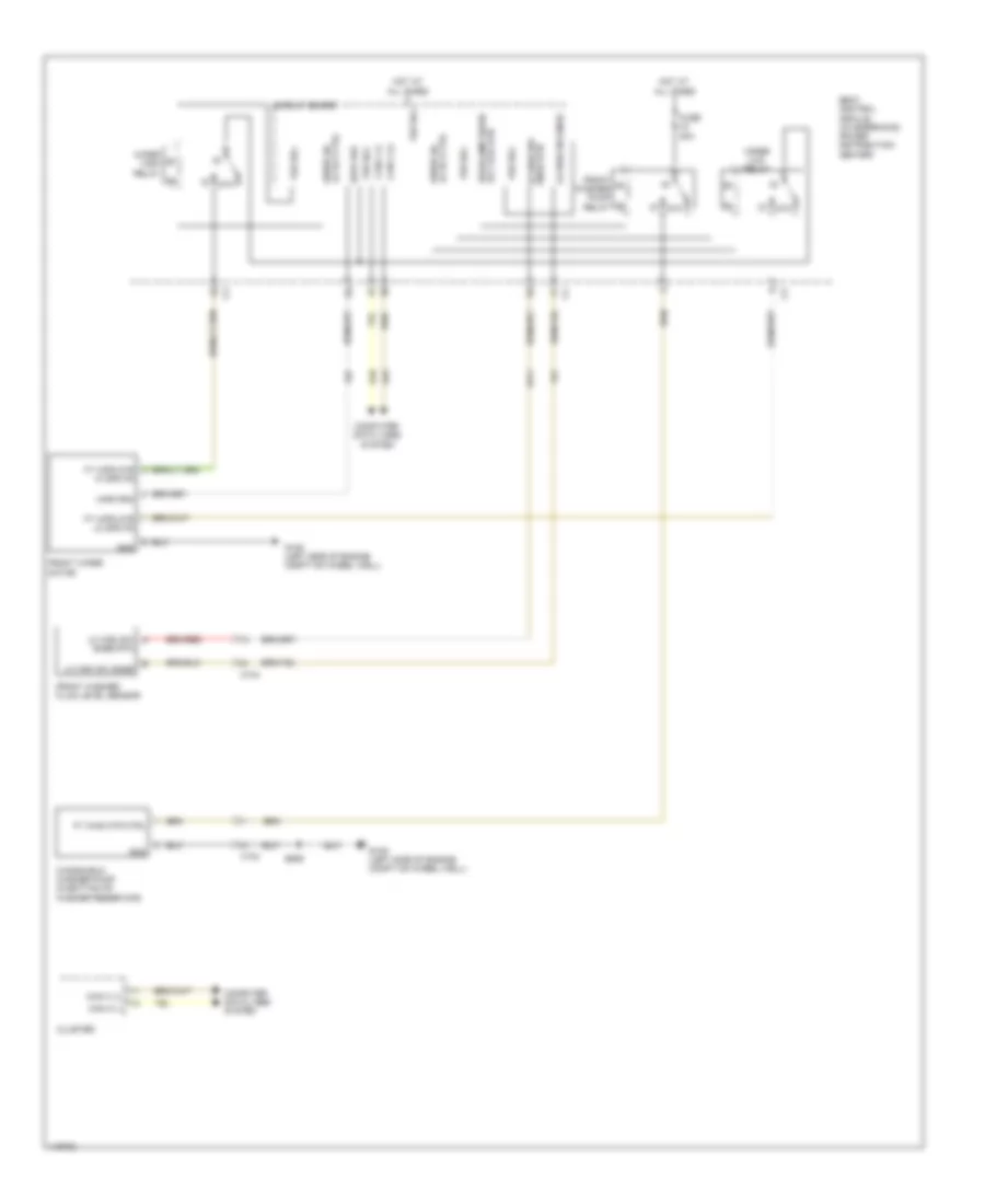 Электросхема стеклоочистителя, дворников и омывателя для Dodge Dart SE 2013