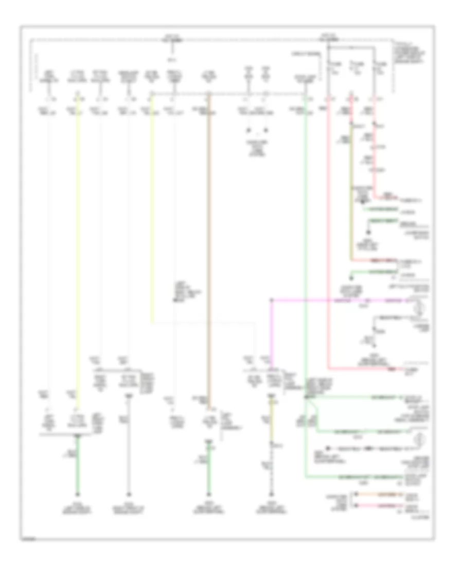 Exterior Lamps Wiring Diagram for Dodge Caliber Uptown 2011