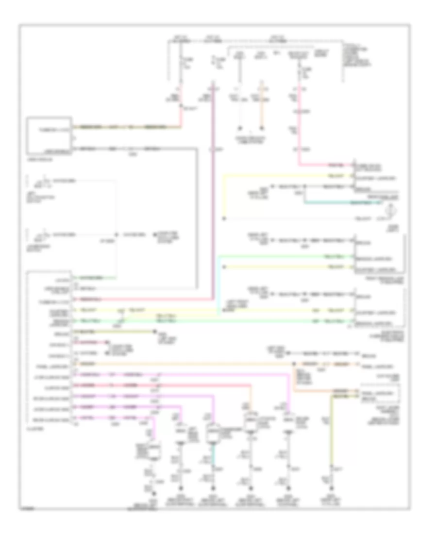 Interior Lights Wiring Diagram for Dodge Caliber Uptown 2011