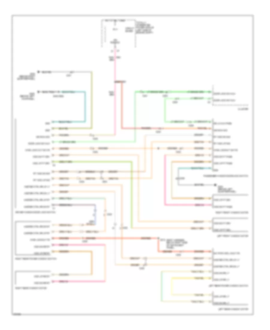 Power Windows Wiring Diagram for Dodge Caliber Uptown 2011