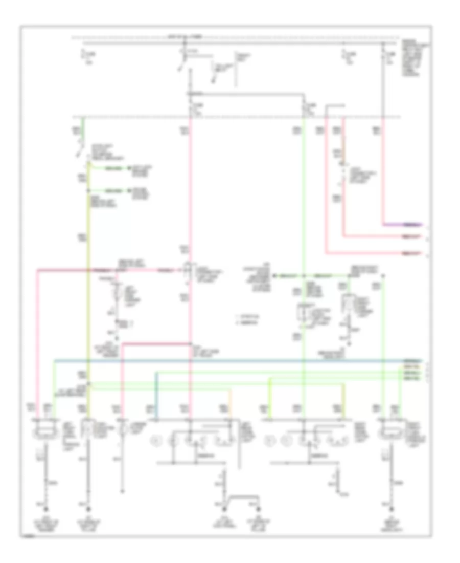 Exterior Lamps Wiring Diagram 1 of 2 for Dodge Stratus SE 2004