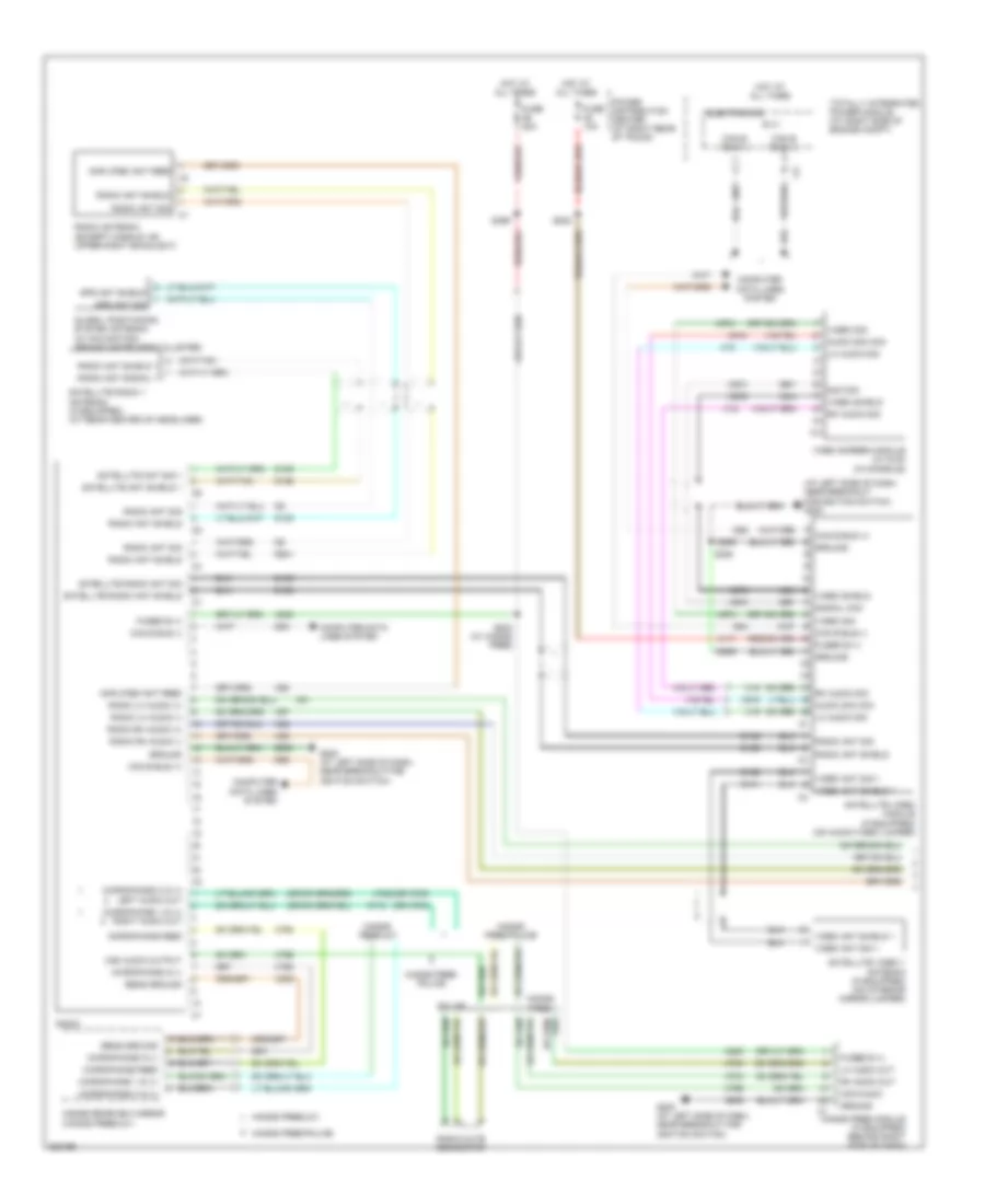 Radio Wiring Diagram, Midline (1 of 2) for Dodge Charger RT 2008