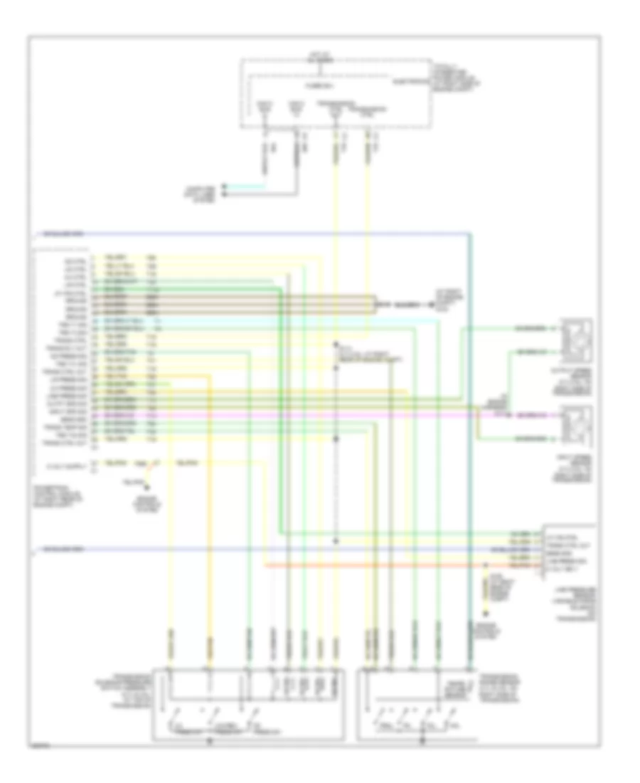 Transmission Wiring Diagram, 4 Speed (2 of 2) for Dodge Charger RT 2008
