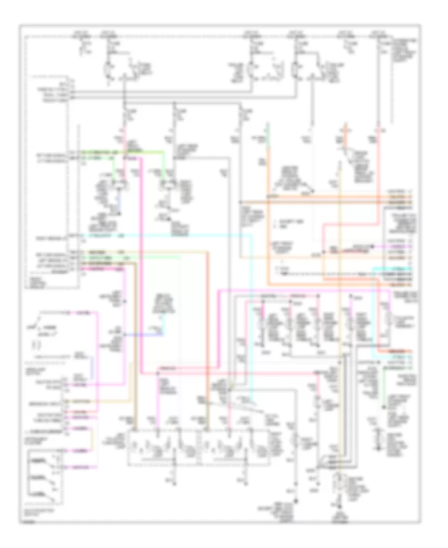 Exterior Lamps  Trailer connector Wiring Diagram for Dodge Cab  Chassis R2500 2003
