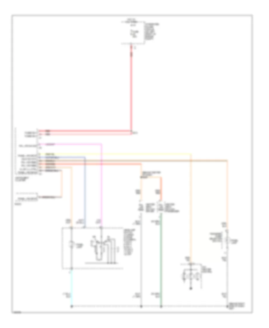 Instrument Illumination Wiring Diagram for Dodge Cab  Chassis R2500 2003