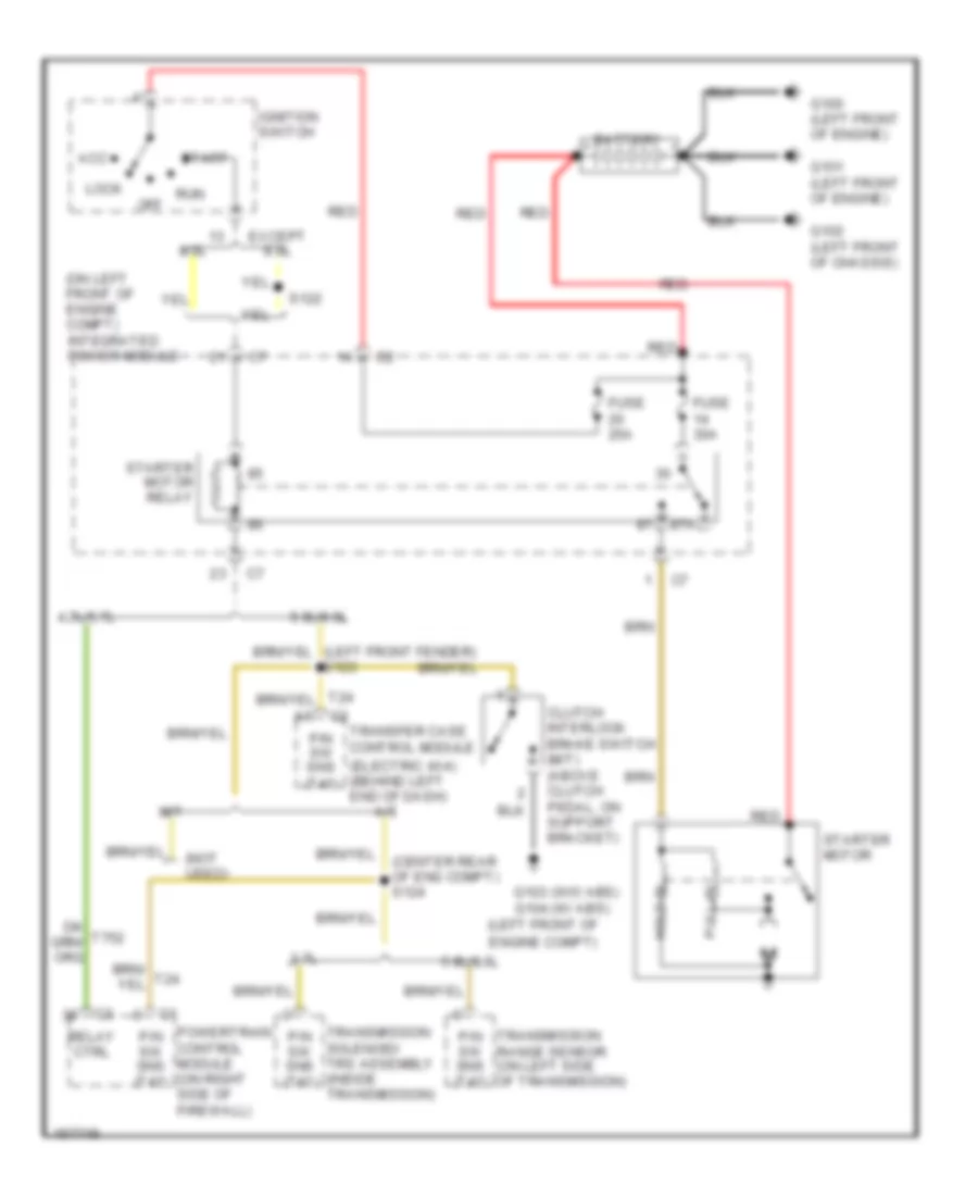 5.7L, Starting Wiring Diagram for Dodge Cab  Chassis R2500 2003