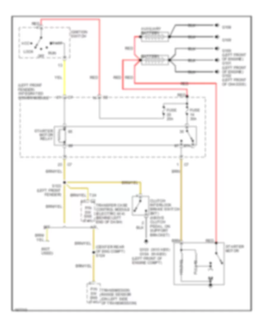 5 9L Diesel Starting Wiring Diagram for Dodge Cab  Chassis R2003 2500