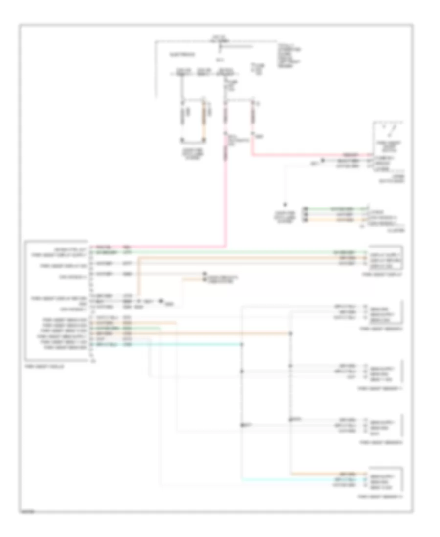 Parking Assistant Wiring Diagram for Dodge Pickup R2009 2500
