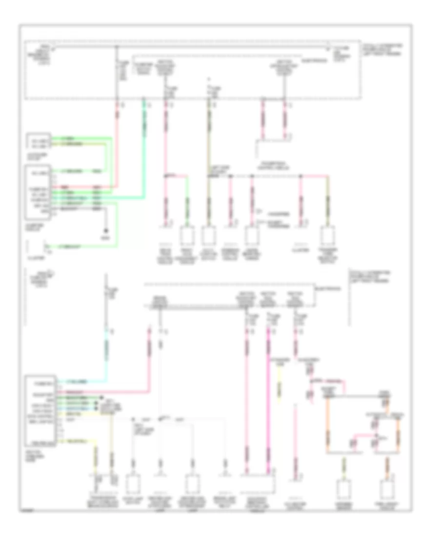 Power Distribution Wiring Diagram 3 of 3 for Dodge Pickup R2009 2500
