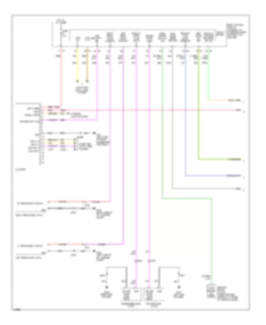 Instrument Cluster Wiring Diagram 1 of 2 for Dodge Dart SXT 2013