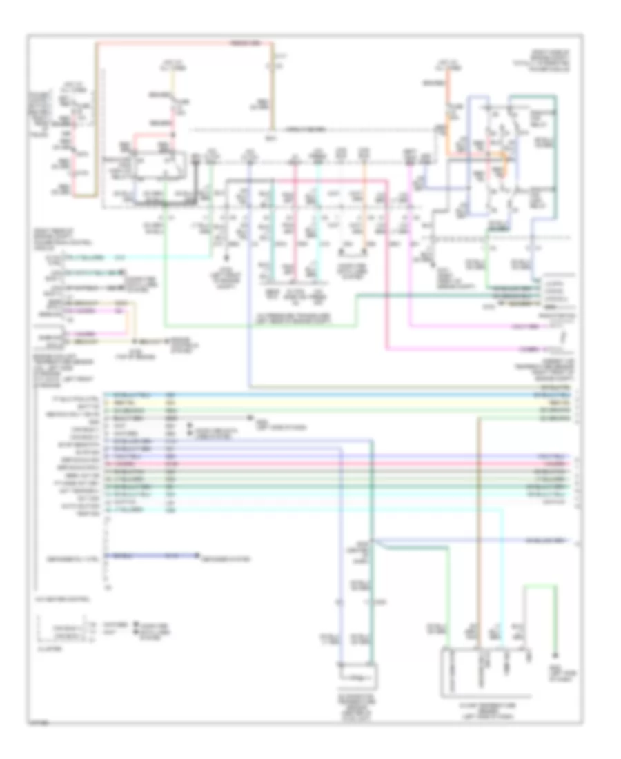 Электросхема кондиционера (1 из 2) для Dodge Challenger R/T 2011