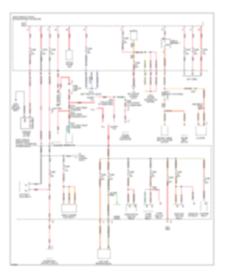 Power Distribution Wiring Diagram 1 of 4 for Dodge Challenger R T 2011