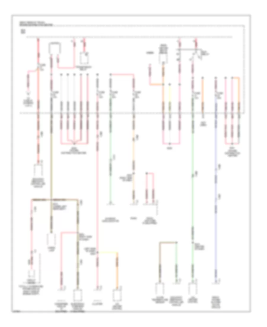Power Distribution Wiring Diagram (3 of 4) for Dodge Challenger RT 2011