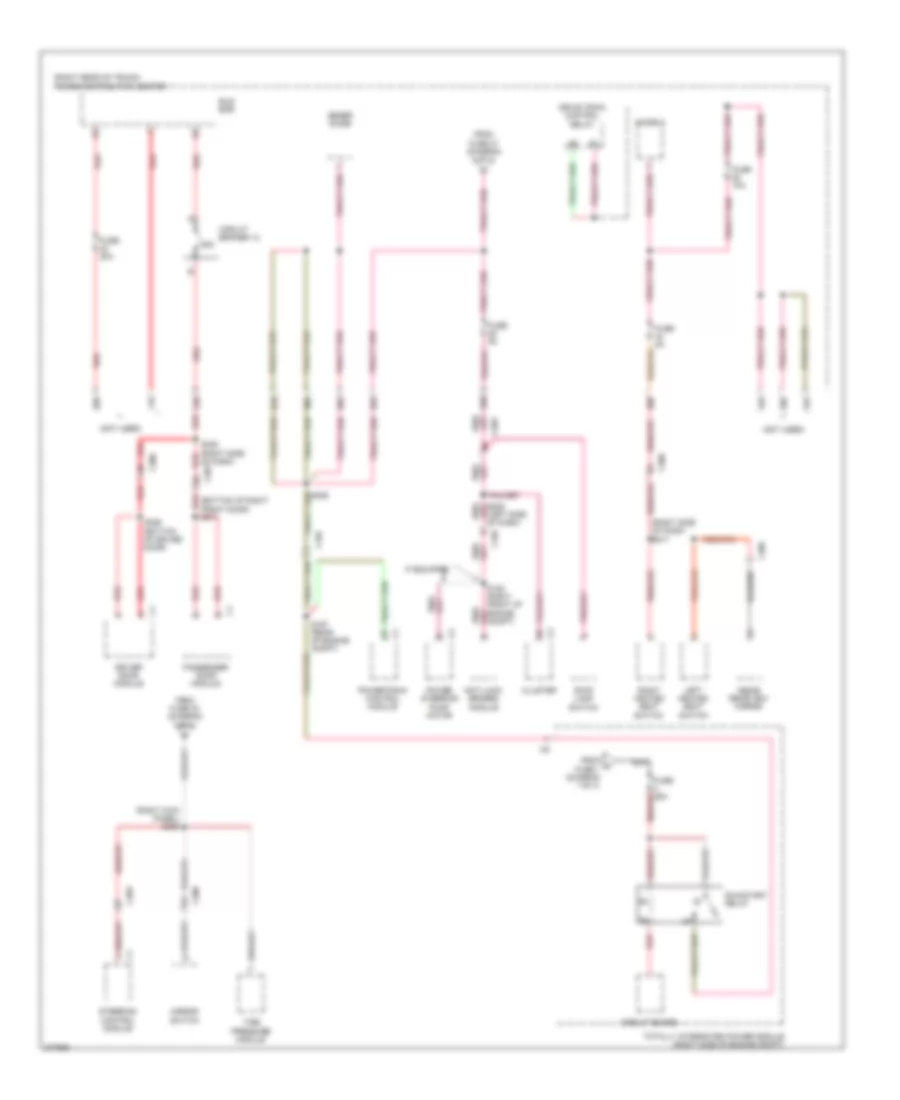 Power Distribution Wiring Diagram 4 of 4 for Dodge Challenger R T 2011