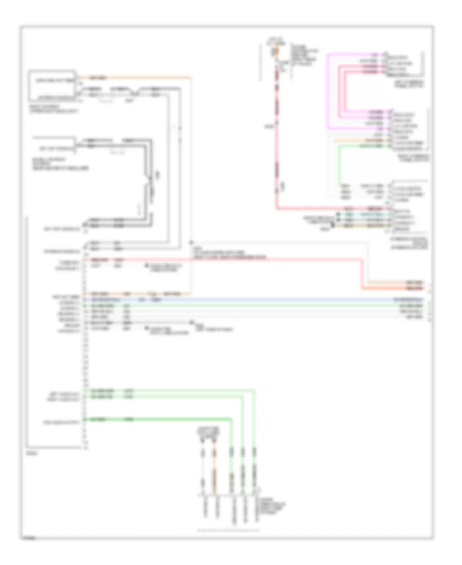 Radio Wiring Diagram (1 of 2) for Dodge Challenger RT 2011