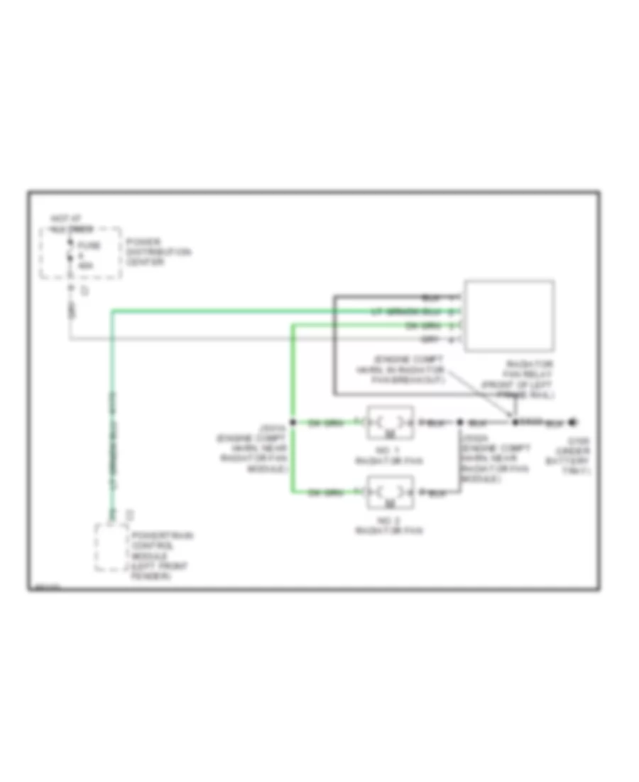 Cooling Fan Wiring Diagram for Dodge Caravan LE 1997