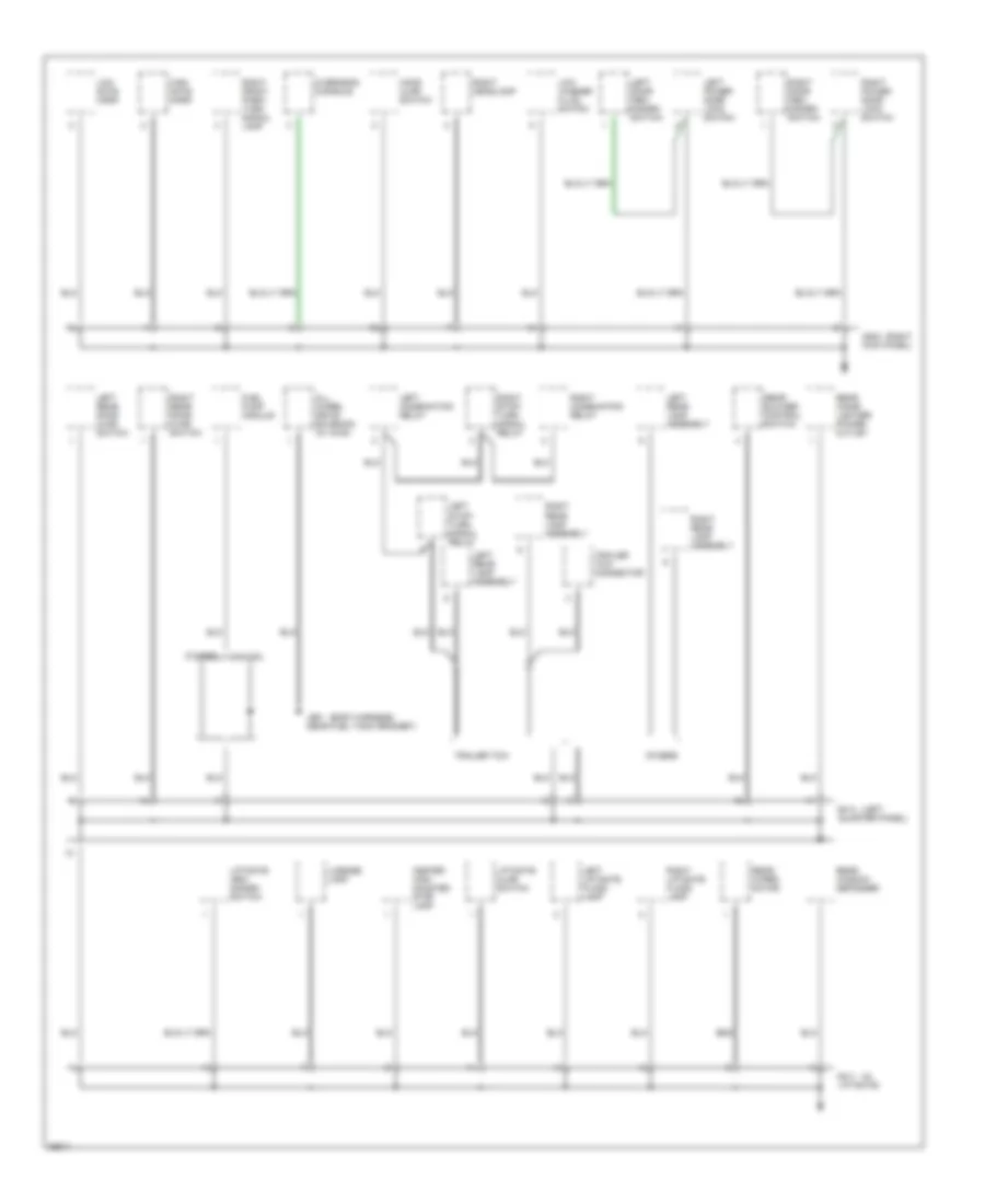 Ground Distribution Wiring Diagram 3 of 3 for Dodge Caravan LE 1997