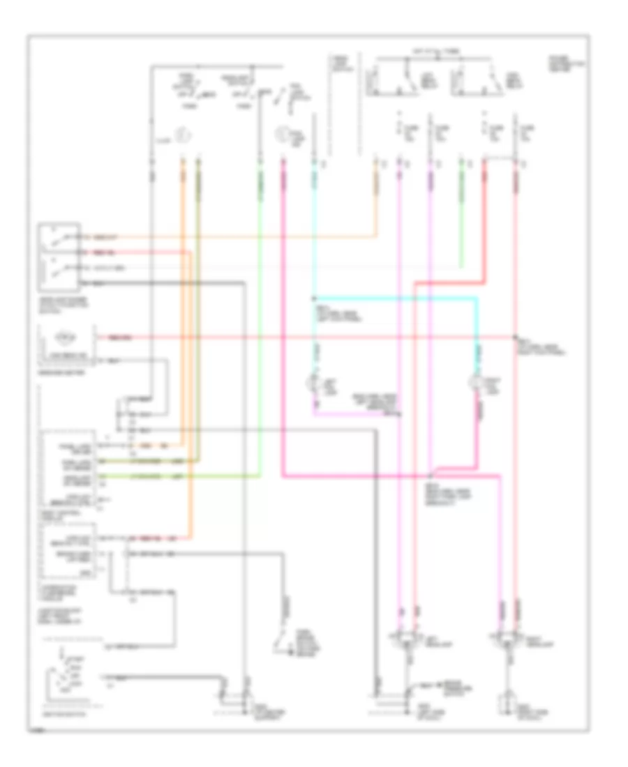 Headlamps Fog Lamps Wiring Diagram with DRL for Dodge Caravan LE 1997