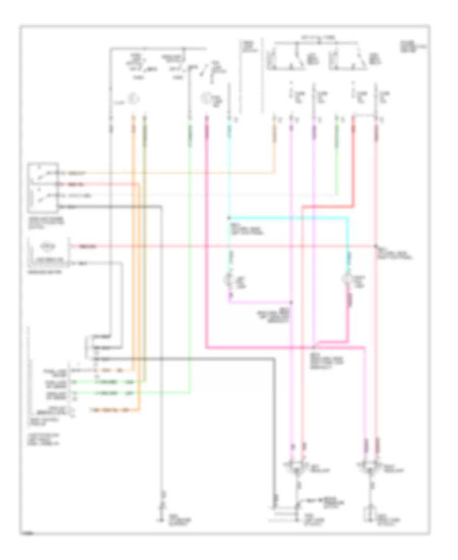 Headlamps Fog Lamps Wiring Diagram without DRL for Dodge Caravan LE 1997