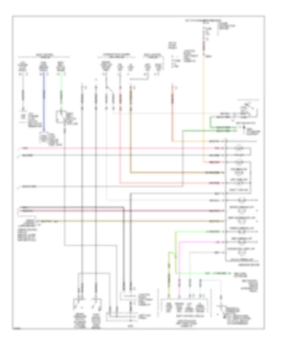 Instrument Cluster Wiring Diagram 2 of 2 for Dodge Caravan LE 1997