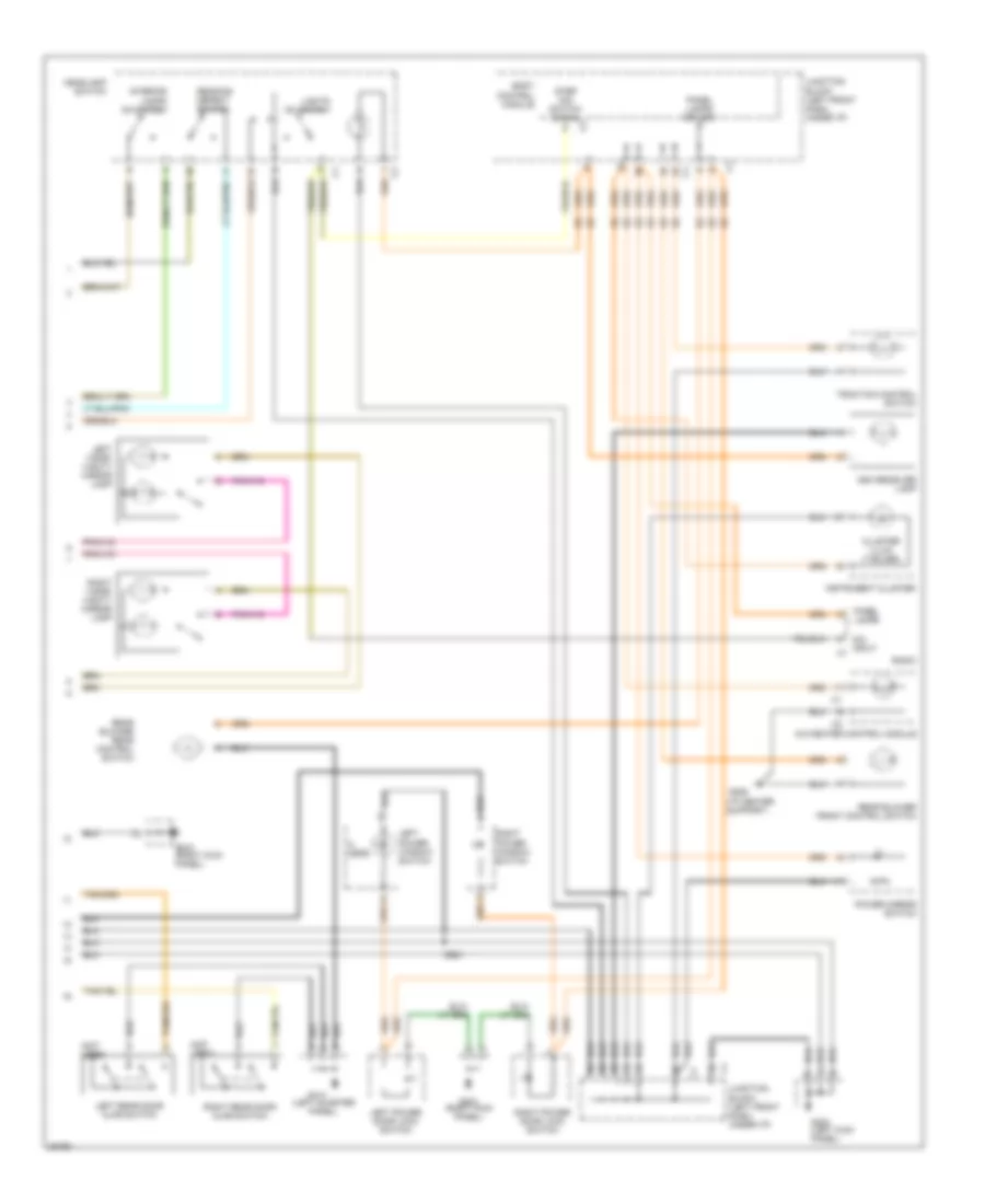 Interior Light Wiring Diagram 2 of 2 for Dodge Caravan LE 1997